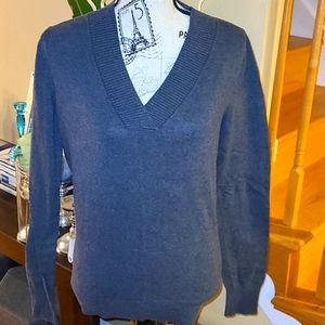Charcoal Gray V-Neck Sweater